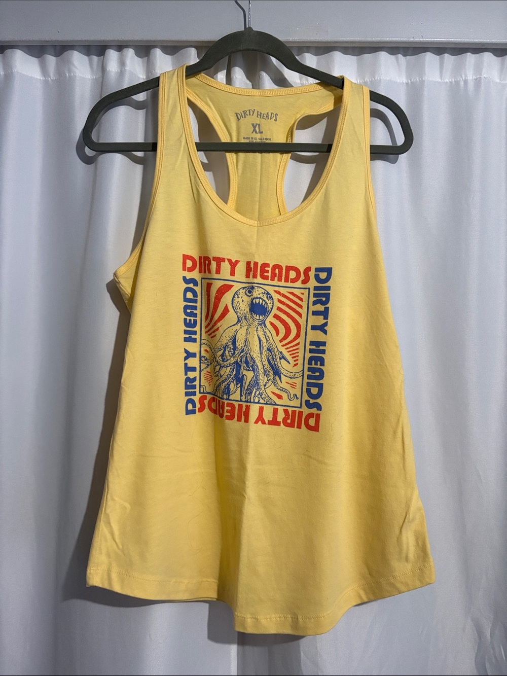 Yellow Graphic Racerback Tank - Picture 4 of 4